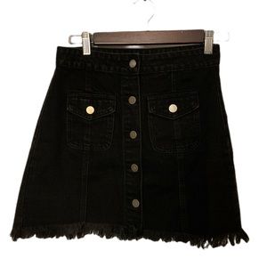 Forever 21 Denim Skirt Black small